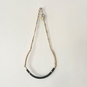 Stella & Dot Gold Black Necklace